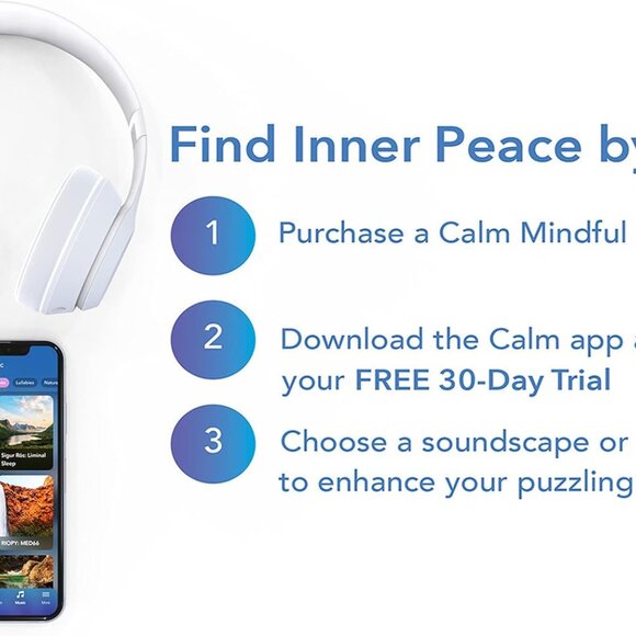 300 Piece Calm Jigsaw Puzzle for Relaxation, Stress Relief, and Mood Elevation, - Picture 7 of 9